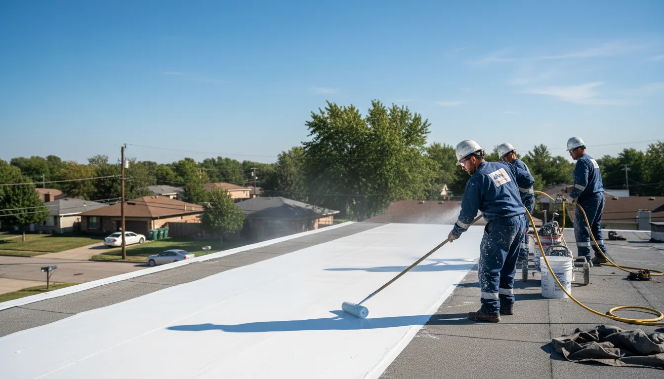 Commercial roof coating in Walkertown, NC near me